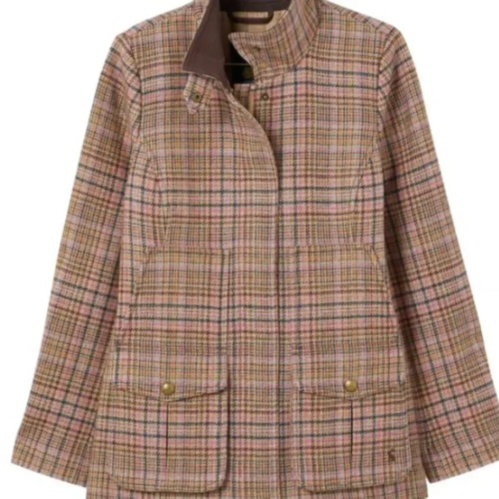 Joules Fieldcoat pink tweed jacket - Picture 2 of 9
